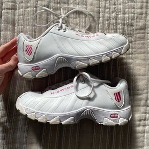 KSWISS chunky white sneakers. Women’s size 8.